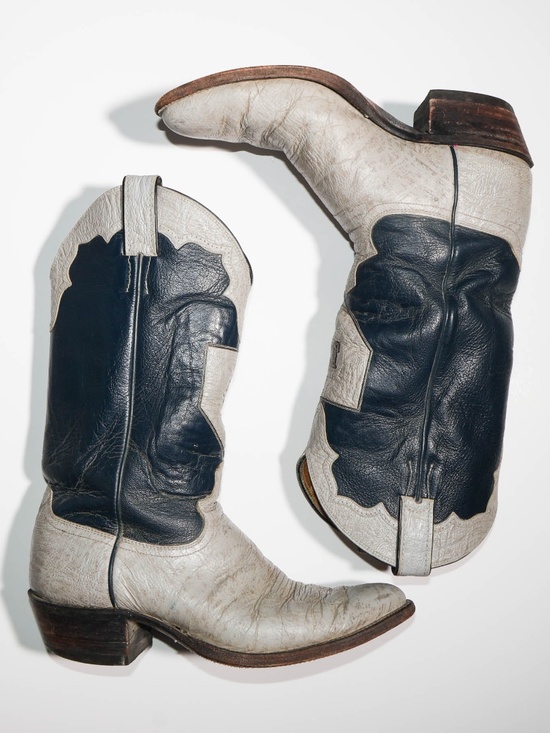 True Vintage 70\'s Justin Leather Custom Western Cowboy Boots USA main image 12